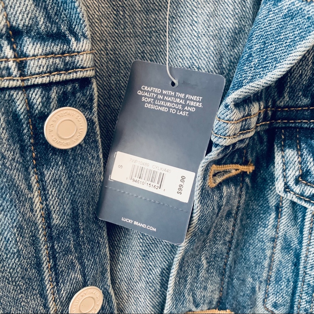NEW Lucky Brand Jean Jacket (small/petite) - Picture 2 of 4